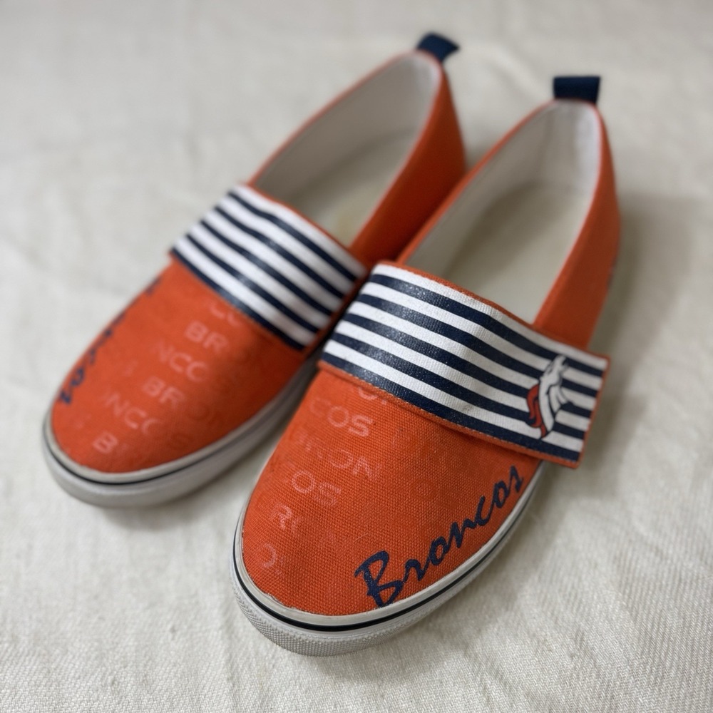 Denver Broncos NFL Women's Slip-On Shoe Size 7.5 Football Fan Sports